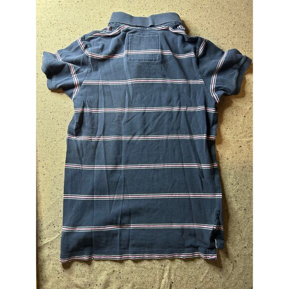 Vintage Abercrombie & Fitch Y2K Muscle Polo Shirt Men’s Medium – Gray Blue Pink - Picture 6 of 8